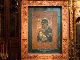 Как живет в храме древняя Владимирская икона Божией Матери